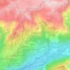 Crans-Montana topographic map, elevation, terrain