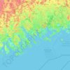 Loviisan seutukunta topographic map, elevation, terrain