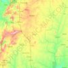 Donga Department topographic map, elevation, terrain