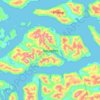 Isla James topographic map, elevation, terrain