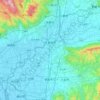 Kurume topographic map, elevation, terrain