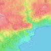 Grassy topographic map, elevation, terrain