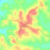 Oak Hill topographic map, elevation, terrain