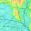 Kensington topographic map, elevation, terrain