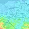 Semarang Barat topographic map, elevation, terrain