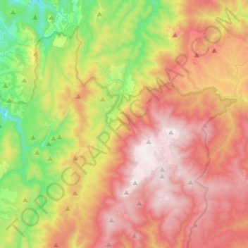 Văliug topographic map, elevation, terrain
