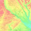 Bladen County topographic map, elevation, terrain