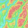 Area F (Grindrod/Ashton Creek/Mabel Lake) topographic map, elevation, terrain