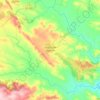 Puebla del Maestre topographic map, elevation, terrain