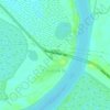Colastiné Sur topographic map, elevation, terrain