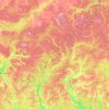 Костромская область topographic map, elevation, terrain