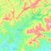 Bình Liêu District topographic map, elevation, terrain