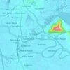 Srinagar (South) topographic map, elevation, terrain