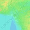 French River topographic map, elevation, terrain