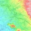 Curridabat topographic map, elevation, terrain