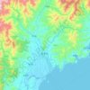 Hamhung topographic map, elevation, terrain