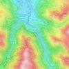 Villelongue topographic map, elevation, terrain