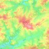 Ygrande topographic map, elevation, terrain