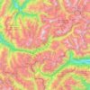 Modane topographic map, elevation, terrain
