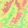 双江拉祜族佤族布朗族傣族自治县 topographic map, elevation, terrain