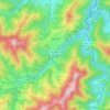 Yanci topographic map, elevation, terrain