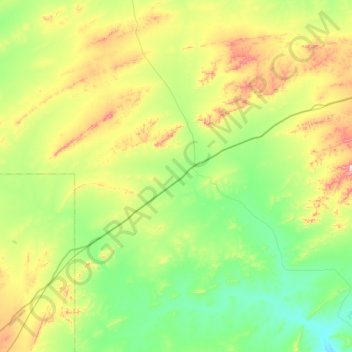Yunta topographic map, elevation, terrain