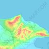 Ras Jebel topographic map, elevation, terrain