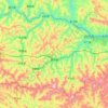 白河县 topographic map, elevation, terrain