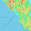 Juradó topographic map, elevation, terrain