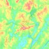Dahlonega topographic map, elevation, terrain
