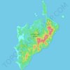 Little Nicobar Island topographic map, elevation, terrain
