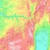 Marjayoun District topographic map, elevation, terrain