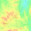 Teofilândia topographic map, elevation, terrain