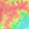 Franconia topographic map, elevation, terrain
