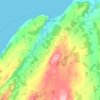 Fortune topographic map, elevation, terrain