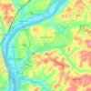 Lower Burrell topographic map, elevation, terrain