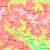 Хрустальненська міська громада topographic map, elevation, terrain