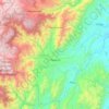 Chaparral topographic map, elevation, terrain
