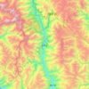 云岭乡 topographic map, elevation, terrain