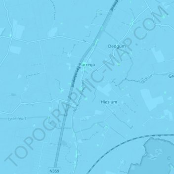 Parrega topographic map, elevation, terrain