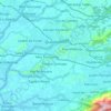 Queimados topographic map, elevation, terrain