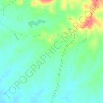 Bawari topographic map, elevation, terrain