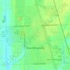 New Whiteland topographic map, elevation, terrain