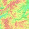 VC47 Montgomeryshire topographic map, elevation, terrain