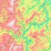 雷波县 topographic map, elevation, terrain