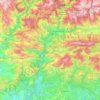Alt Urgell topographic map, elevation, terrain