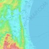 Watari County topographic map, elevation, terrain