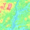 Town of Schroon topographic map, elevation, terrain