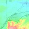 Pine Bluffs topographic map, elevation, terrain