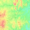 Piritiba topographic map, elevation, terrain